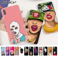 maiyaca cool bad girl money black tpu soft phone case for iphone 13 11 12 pro xs max 8 7 6 6s plus x 5s se 2020 xr fundas