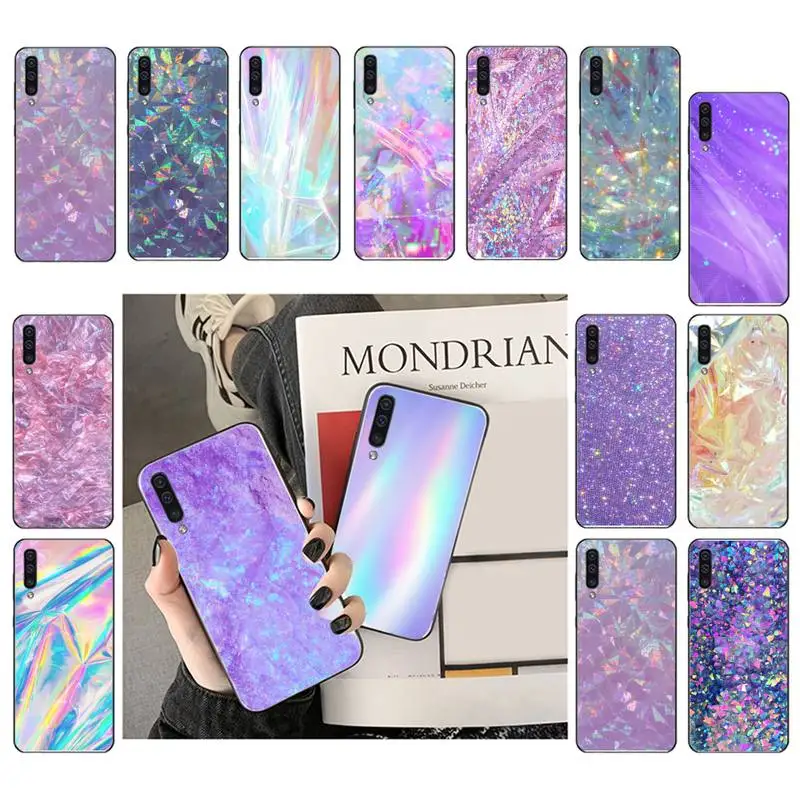 

Iridescent Glitter Rainbow Phone Case For Samsung A71 A41 A21 A31 A72 A50 A70 A51 A52 A32 A11 A12 M31 A02