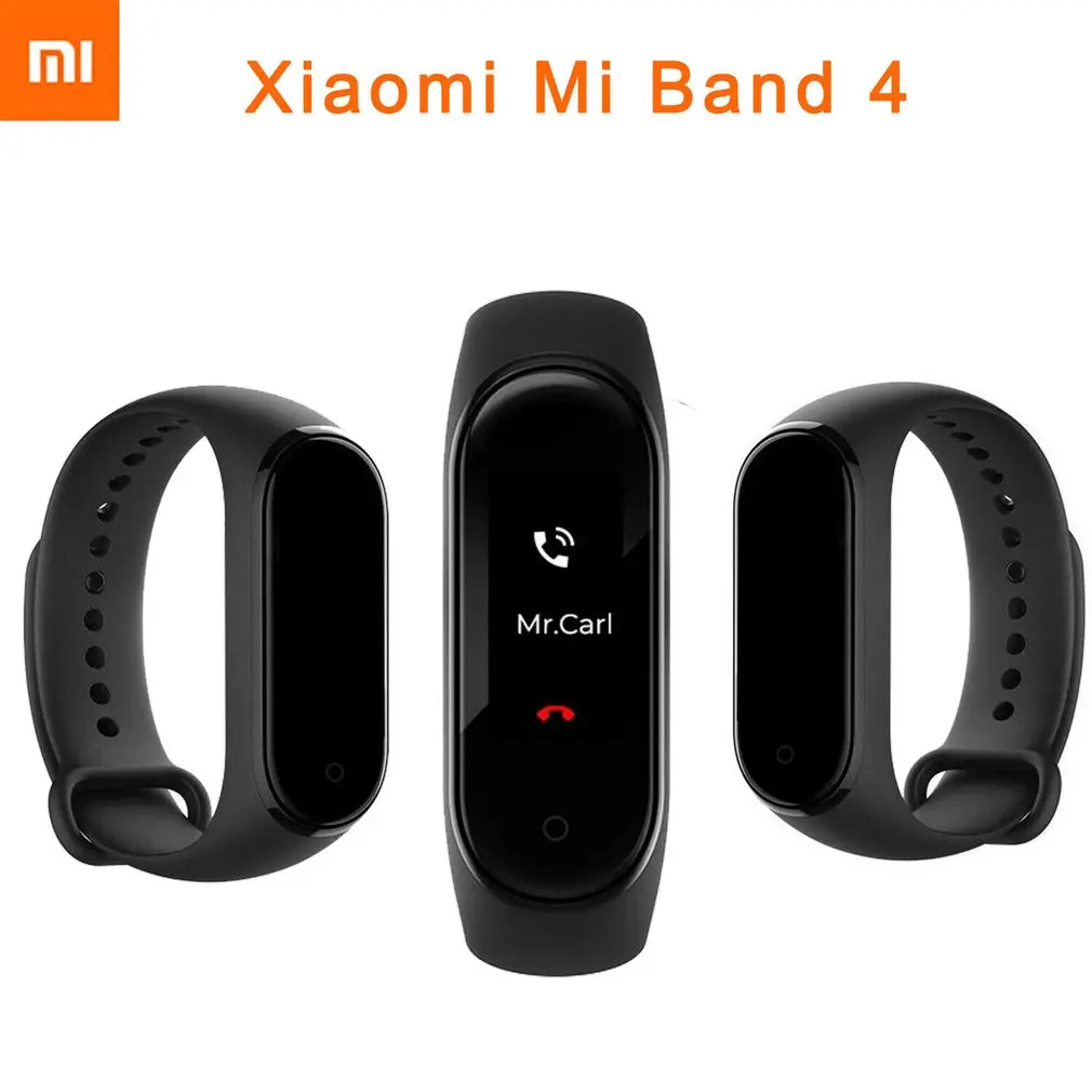 Xiaomi mi Band 4 смарт-браслет Bluetooth 5,0 музыка Смарт mi band 4 браслет сердечного ритма AMOLED цветной сенсорный экран