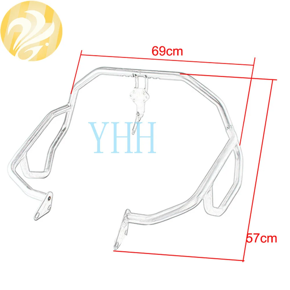 Новая Стальная Автомобильная защита двигателя мотоцикла Crashpad для Honda CRF1000L CRF 1000 L