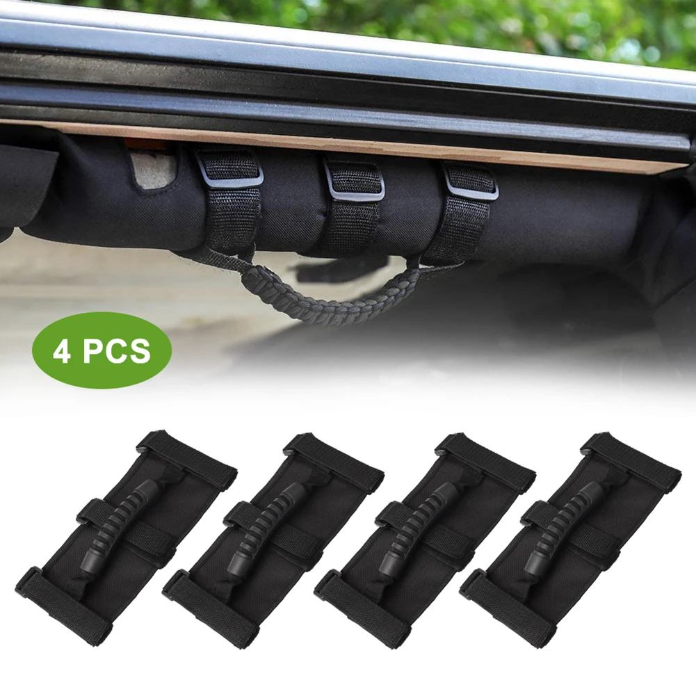 

4pcs High-quality Car Inner Door Panel Roll Bar Grab Handles for Jeep Wrangler YJ LJ TJ JK JL Gladiator JT 87-20