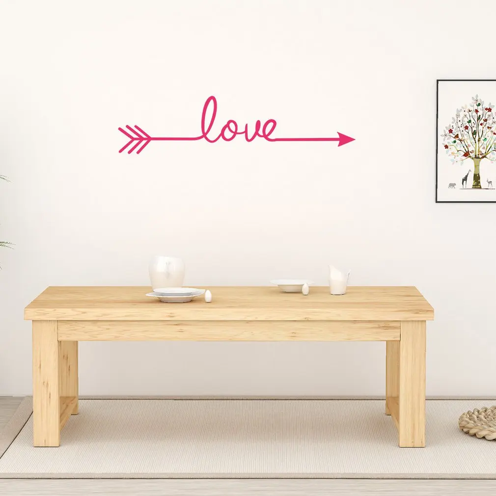 Современные самоклеющиеся ПВХ наклейки на стену с изображением стрелы любви DIY