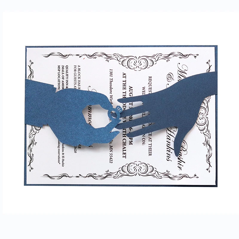 100 шт. бриллиантовое кольцо фотосессия свадебная пригласительная открытка