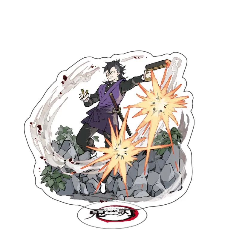 Anime Demon Slayer Stand Kimetsu No Yaiba Kamado Tanjirou Nezuko Kanawo Zenitsu Inosuke Giyuu Acrylic Standing Figure Model Toys |