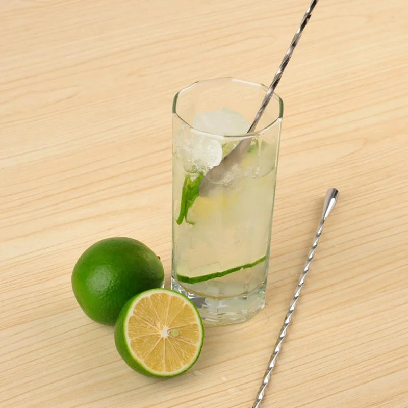 Нержавеющая сталь бар смешивания ложки коктейльный Напиток Смеситель ложка для