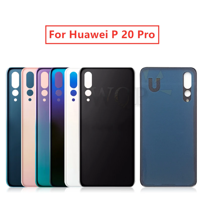 Задняя крышка аккумулятора для Huawei P20 pro Корпус задней двери замена бокового