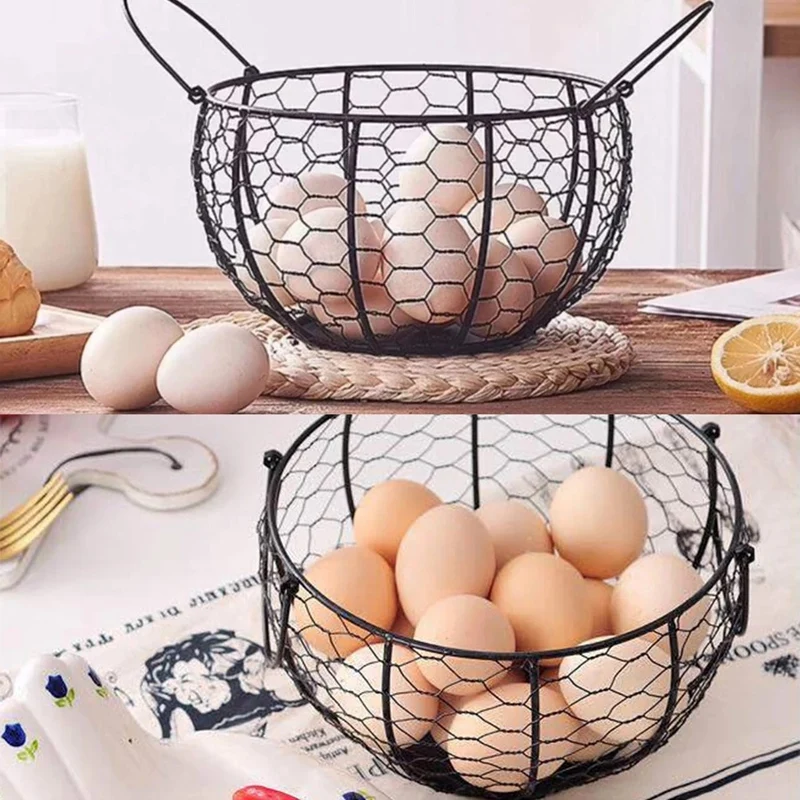 

Creative European-Style Egg Storage Basket Kitchen Storage Basket Home Living Room Storage