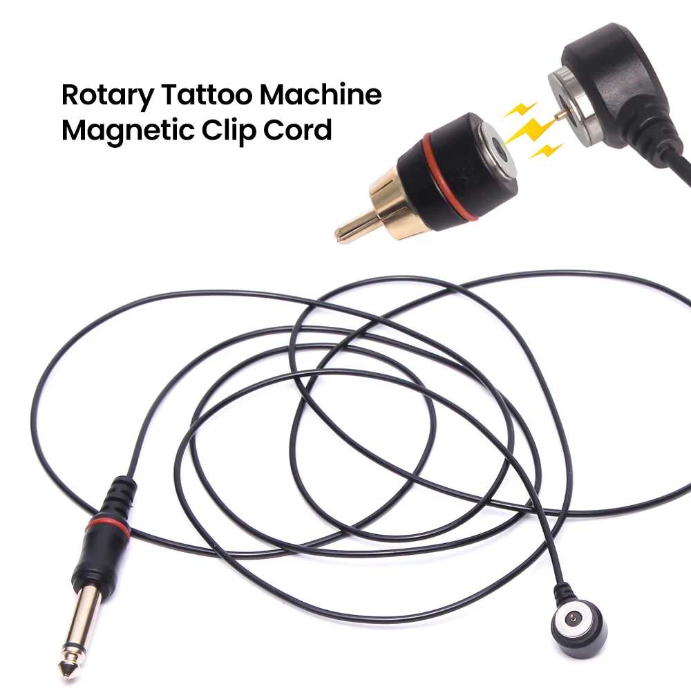 Шнур для тату-клипсы магнитный шнур с разъемом RCA и CD гибкий провод подключения