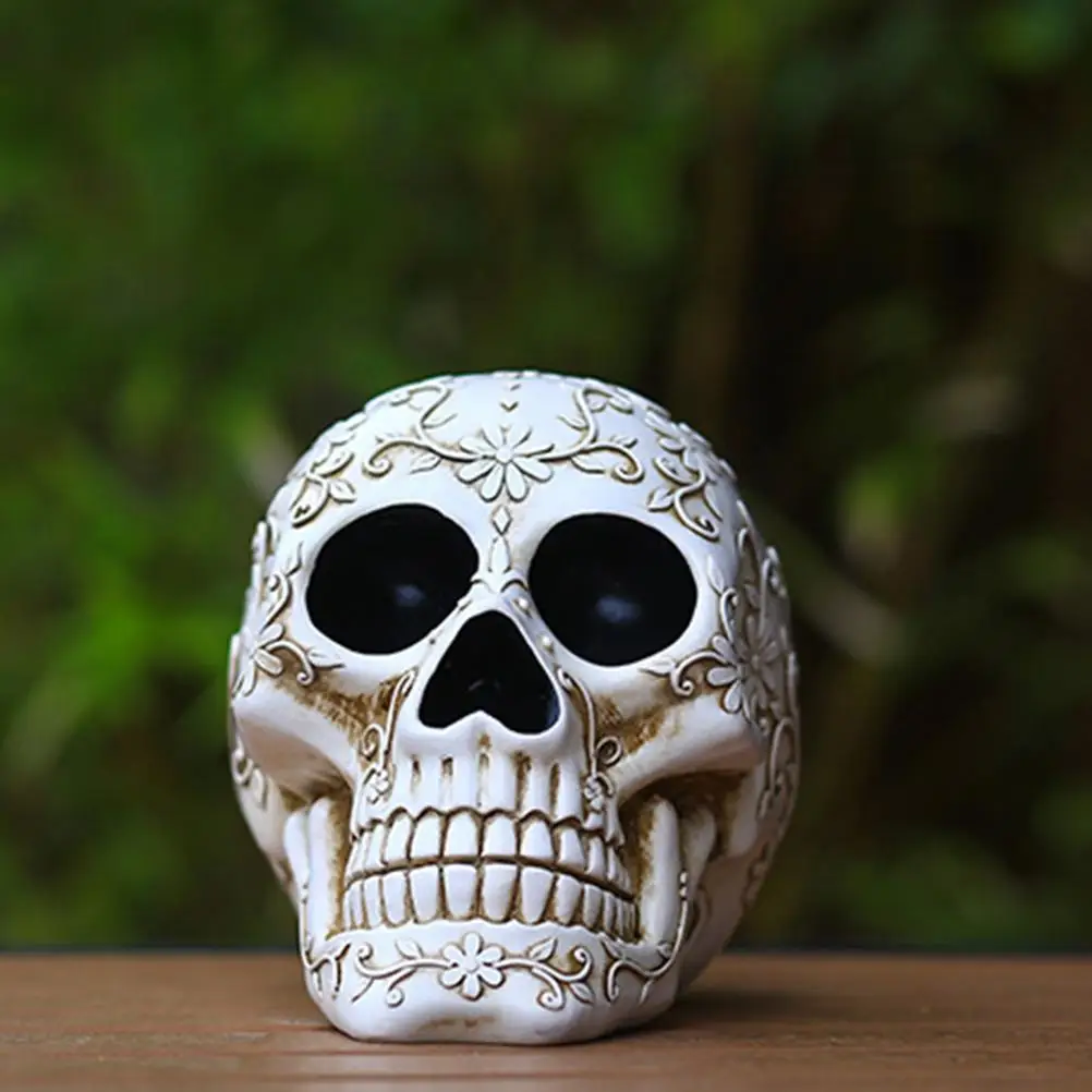 Реквизит для декора на Хэллоуин украшения с головой человека орнамент из смолы