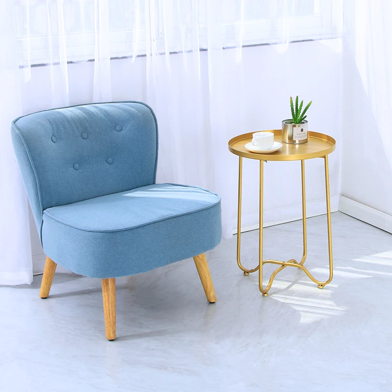 Складной Железный небольшой круглый журнальный столик прикроватный для дивана