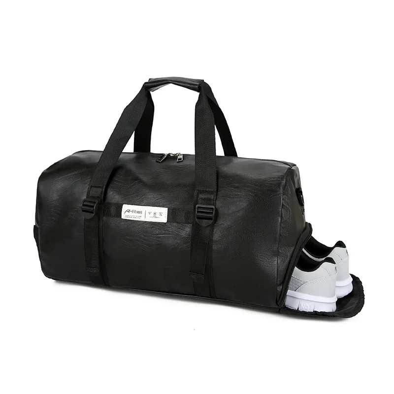 2021 new short-distance travel bag fitness bag dry and wet separation sports training bag male PU waterproof portable travel bag