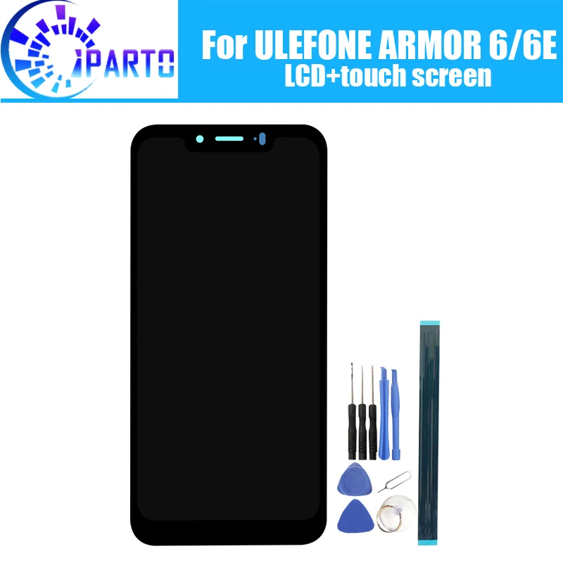 ULEFONE ARMOR 6 ЖК-дисплей+ сенсорный экран протестированный ЖК-дигитайзер стеклянная панель Замена для ULEFONE ARMOR 6E