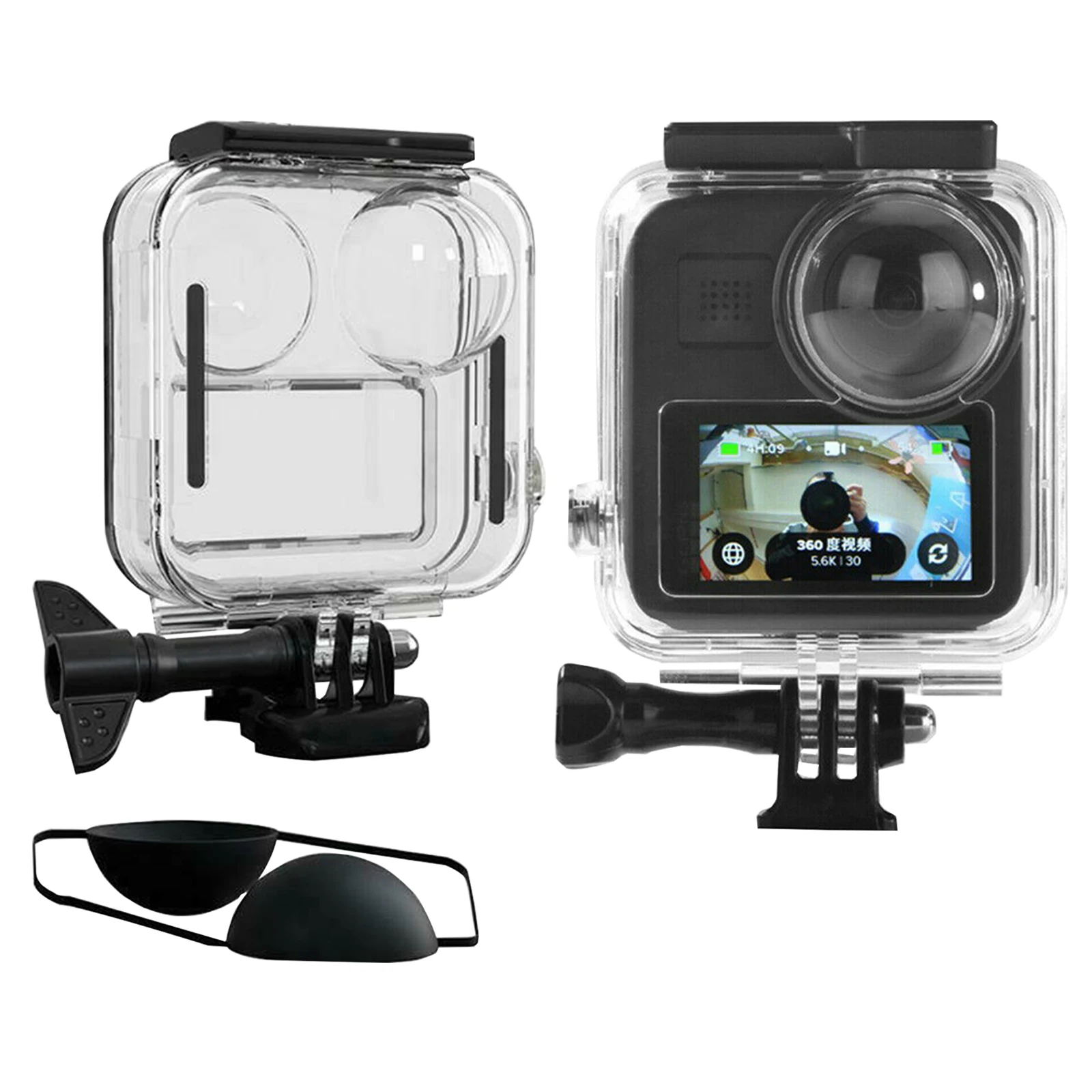 Водонепроницаемый чехол для экшн камеры Gopro Max защитный подводного погружения и
