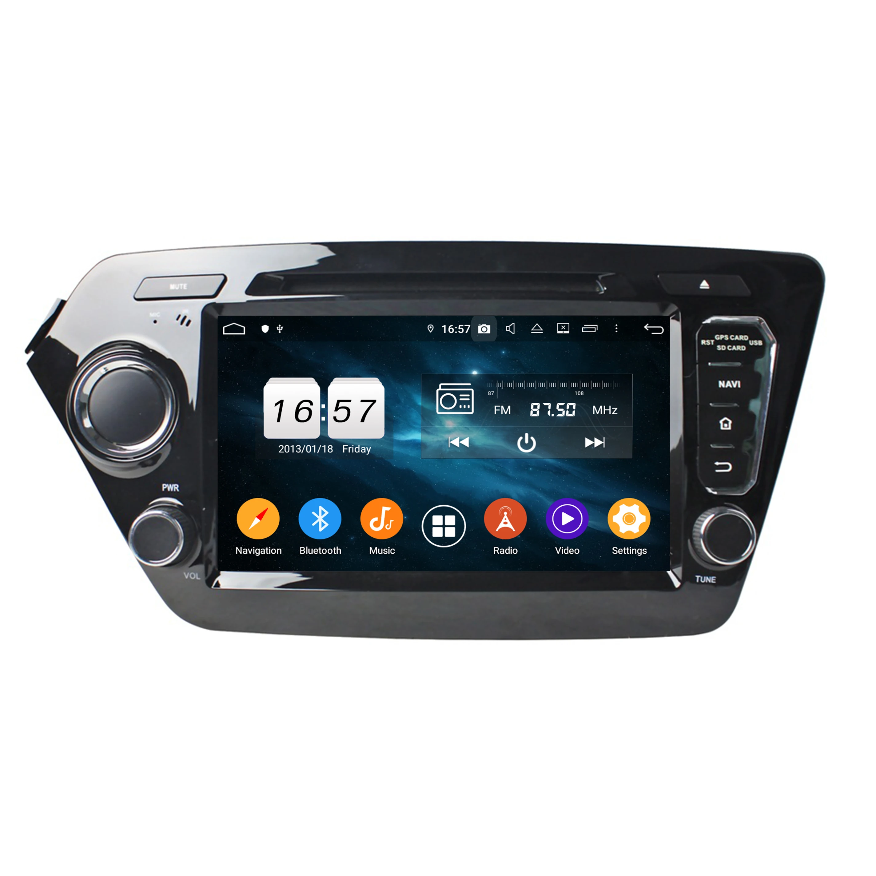 Android 9 PX6 DSP для KIA RIO 3 & 4 K2 2011- 2016 2017 Автомобильный мультимедийный стерео плеер DVD