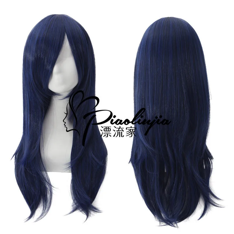 

Cosplay League of Legends Lal Mirch Blue-black Nine-tailed Fox Curly Hair Wig LOL Lal Mirch Blue-black Curly Hair Wig 60cm