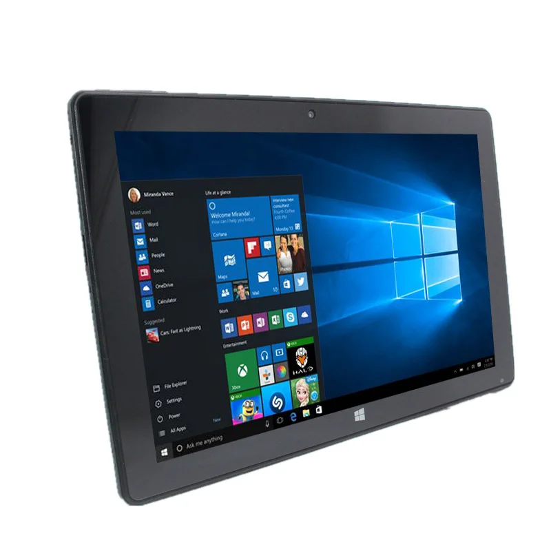 Новое поступление 10,1 дюймов WINDOWS 10 Intel Atom 2+ 32 ГБ четырехъядерный 1280x800 ips Двойная камера с Bluetooth Док-клавиатурой