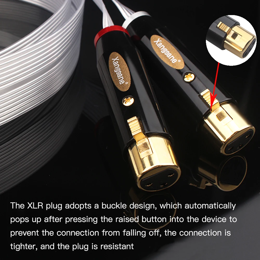 Серый KNIGHT музыка лента 14 шт. OCC с серебряным покрытием RCA XLR один посылка аудио