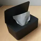 Черный пылезащитный чехол-держатель для хранения салфеток для дома и офиса