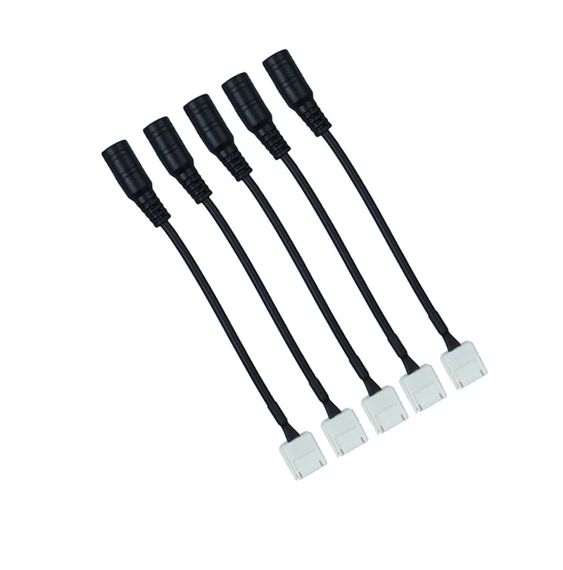 10 мм 2pin Женский DC адаптер Соединительный кабель для SMD 5050 5630 одноцветный