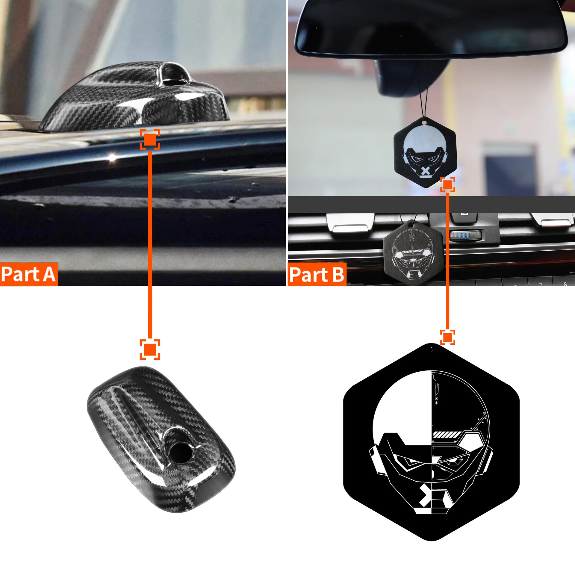 

Подходит для BMW Mini Dodge Mazda Alpha Volvo, чехол антенны из углеродного волокна, акулий плавник