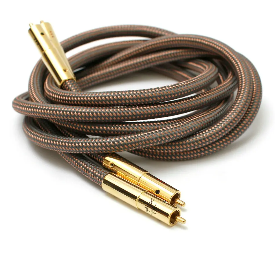1 пара М 5 м 2 XSSH YIVO Hifi RCA кабель OCC из чистой меди к соединение аудио шнур провод