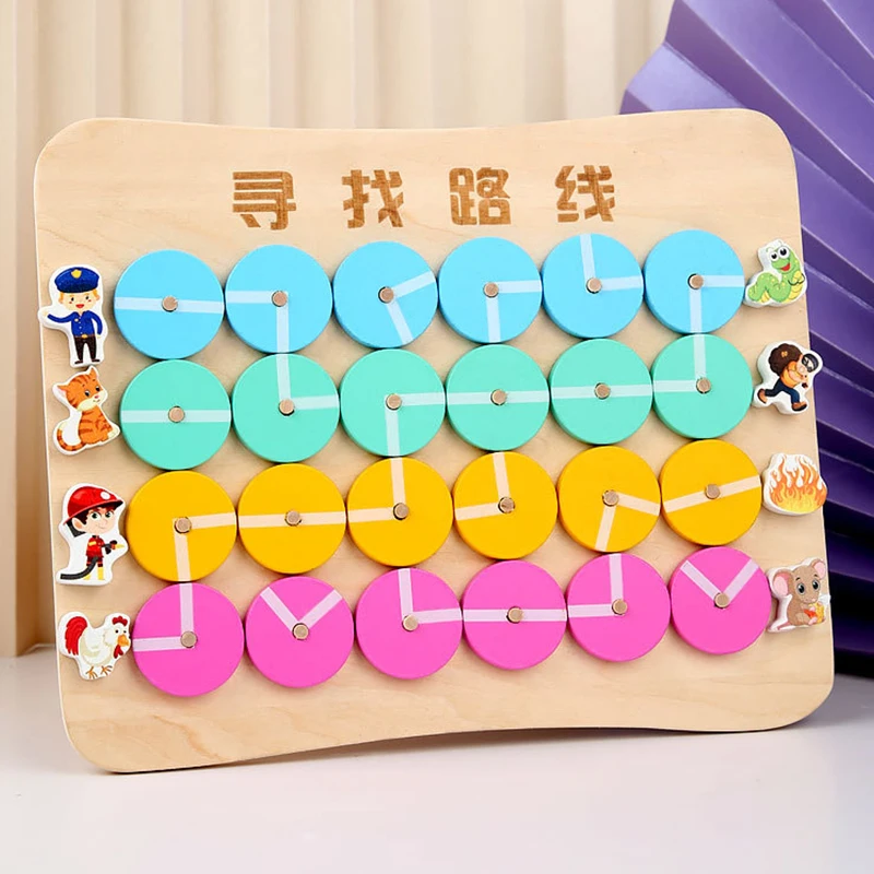 

Maze Board Montessori Game Find The Route Puzzle Toys For Kids Logical Thinking Training Educational Wooden Toys Gifts For Child