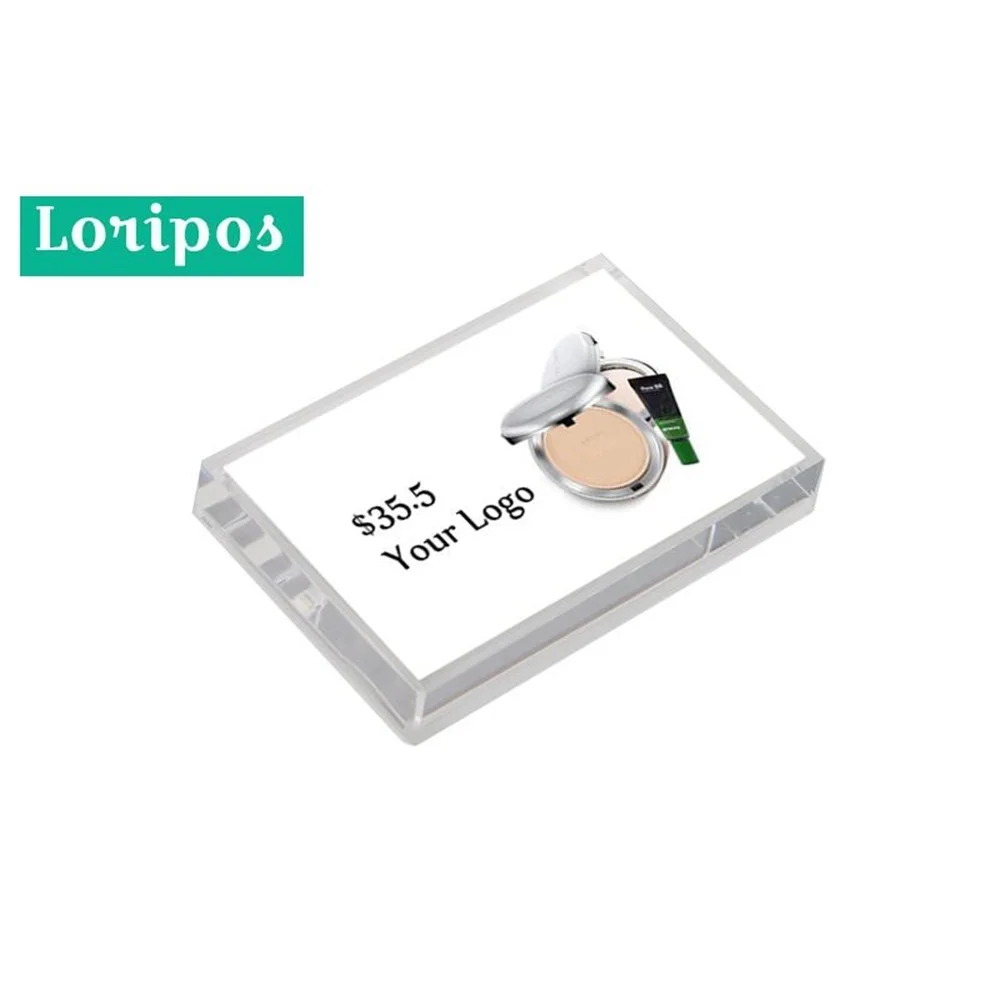 10 Pcs Acrylic Tabletop Menu Display Stand Label Holder Desk Sign Counter Block Frame Picture Photo | Канцтовары для офиса и