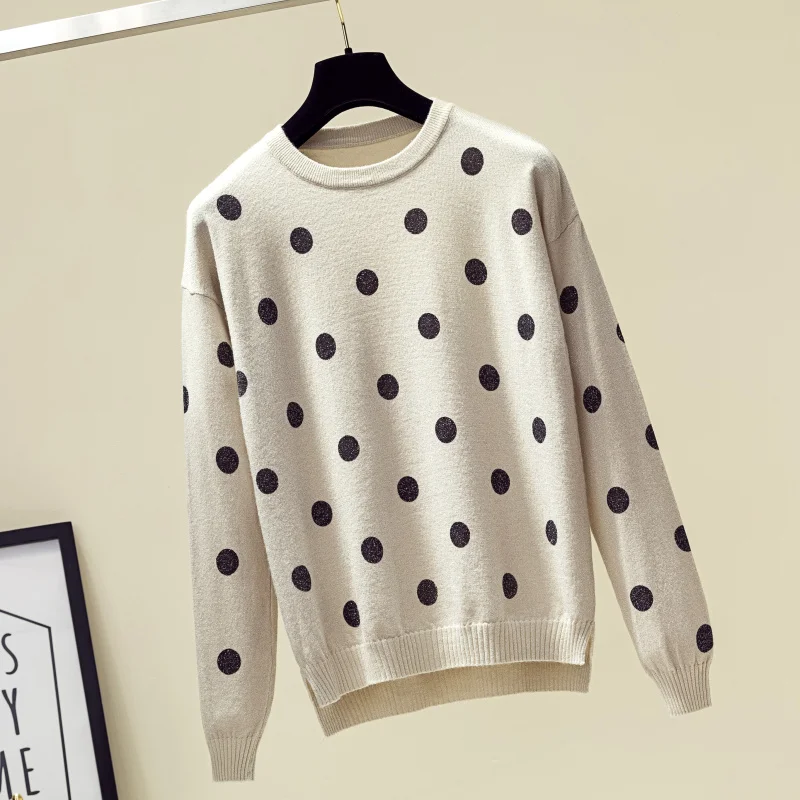 Модный мягкий Блестящий свитер с длинным рукавом и круглым вырезом пуловер