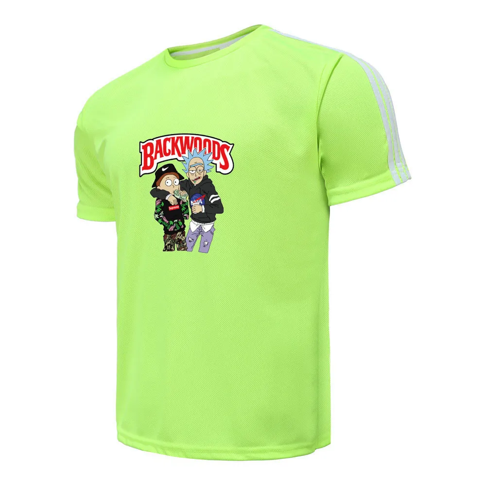 

Новинка 2021, футболка с коротким рукавом Backwood 01, хипстерская Футболка с принтом для мальчиков и девочек, летняя круглая дышащая футболка для ...