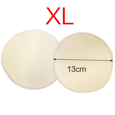 Szie XL Beige 1 пара вкладышей для бикини, подушечка для груди, мягкая губчатая чашечка для увеличения груди, подушечки для бюстгальтера для купальника, Съемные мягкие Аксессуары для бюстгальтера - Цвет: Szie XL Beige