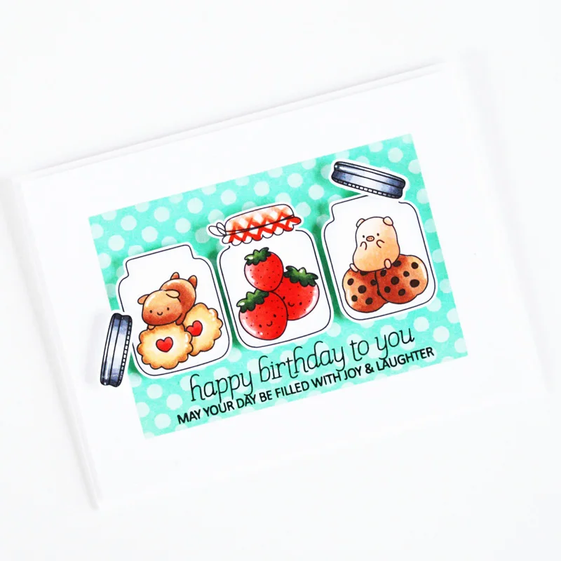 Ясно содержащиеся Cuties набор для стемпинга и координации умирает персонажей