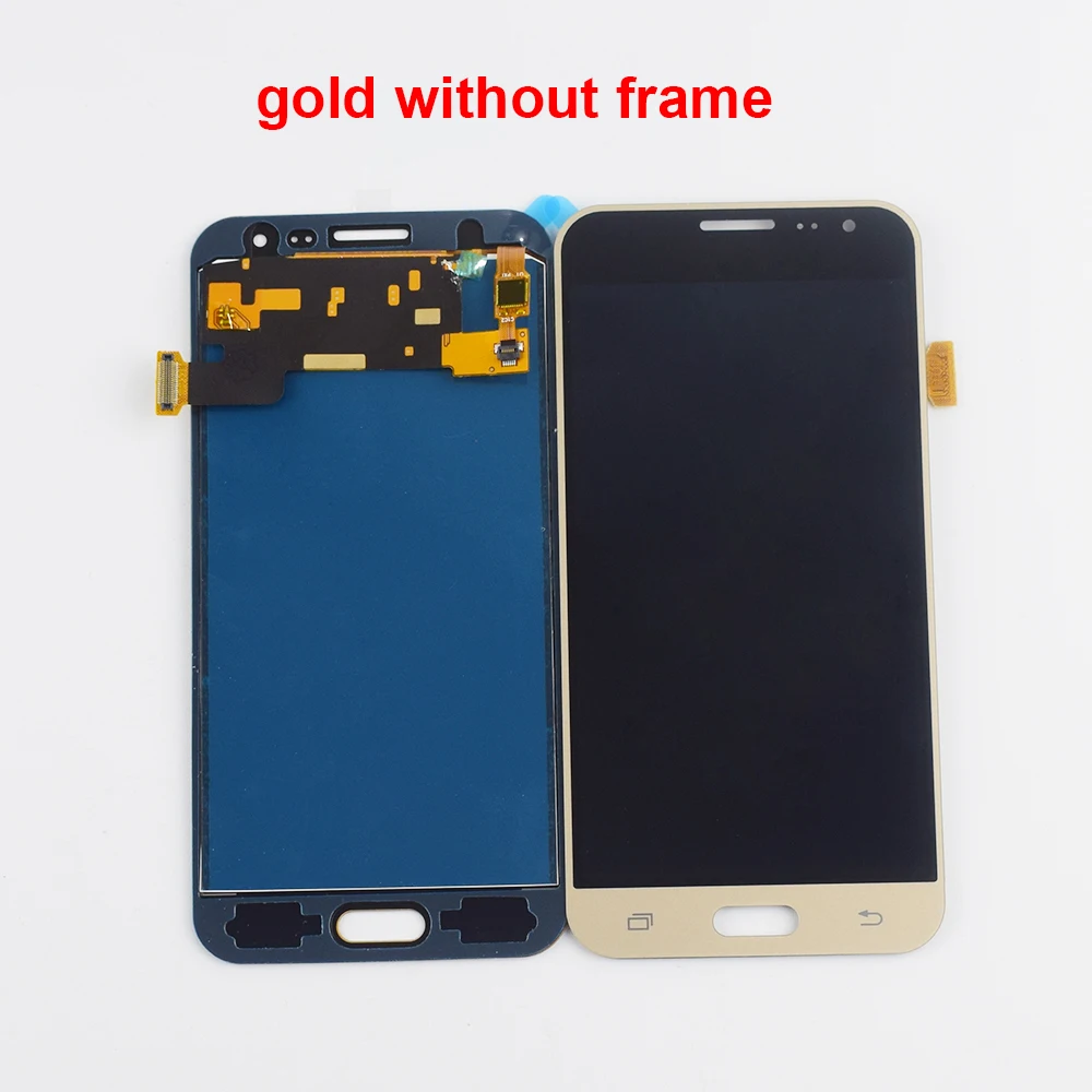 ЖК-дисплей для samsung Galaxy J3, ЖК-дисплей J320 J320F, сенсорный ЖК-экран в сборе с рамкой для J320M J320H, ЖК-экран - Цвет: gold without frame