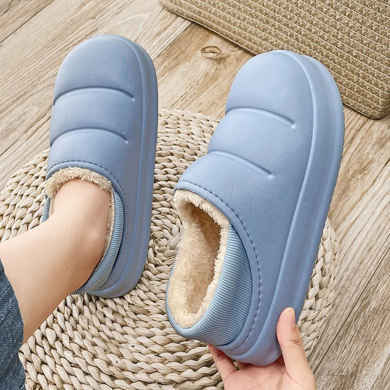 

Мужские зимние ботинки, мужские Модные зимние тапочки, домашний тренд для дома, повседневные мужские брендовые теплые комнатные тапочки