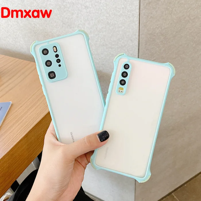 Ударопрочный матовый чехол для Samsung Galaxy A71 A51 Note 10 Plus 9 8 S10E S10 S9 S8 прозрачный мягкий