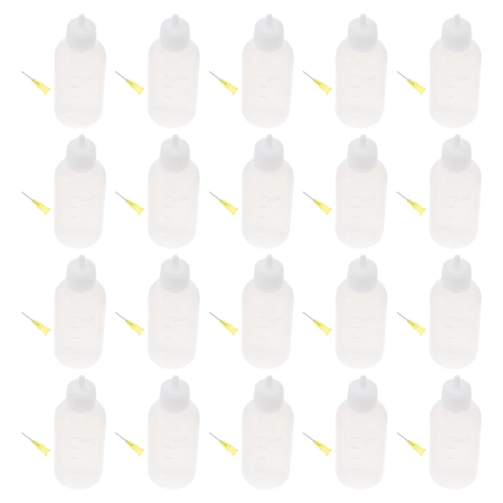 

20PCS 50ML Glue Application Bottles Precision Applicator Bottles with Needle Tip