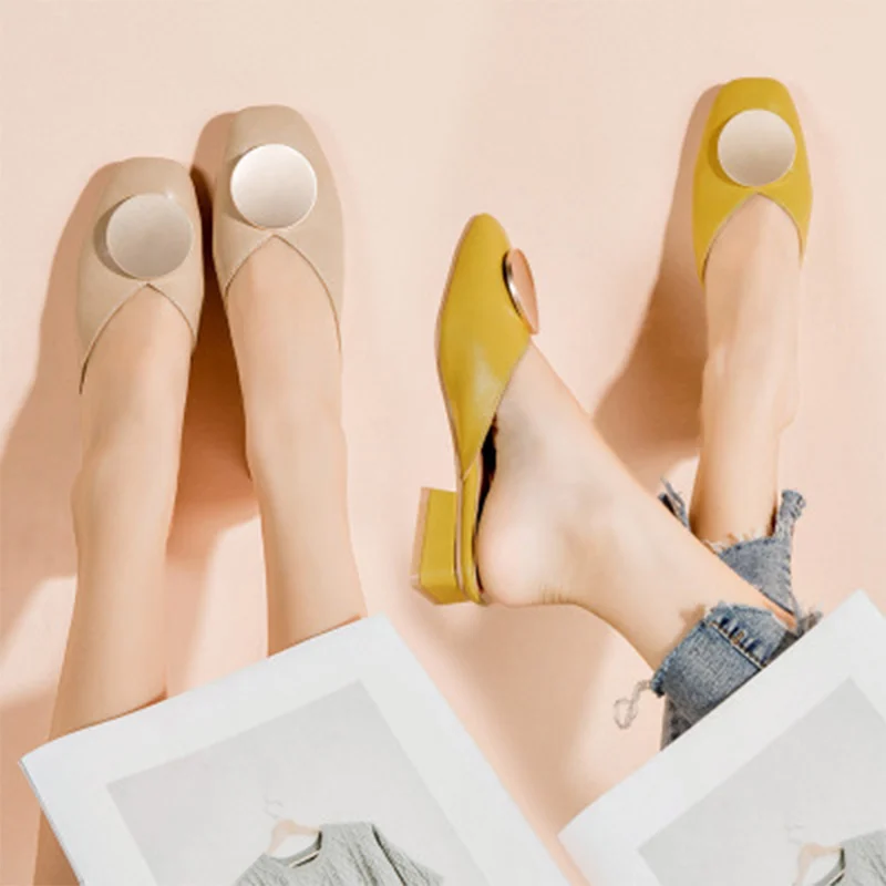 2020 женщин мулов женщина удобные тапочки женские элегантные повседневные горки