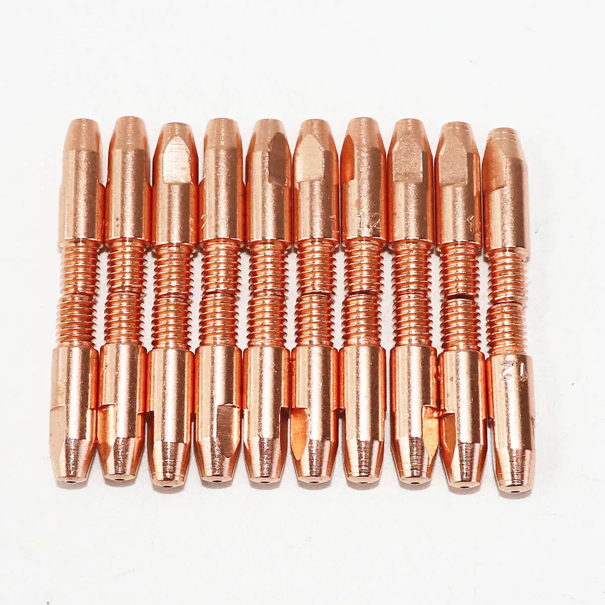 20pcs 24KD Contact Tip CuCrZr MIG Torch/Gun Consumables 0.8/1.0/1.2mm Welding Tips for Euro Style MIG MAG Welding Torch