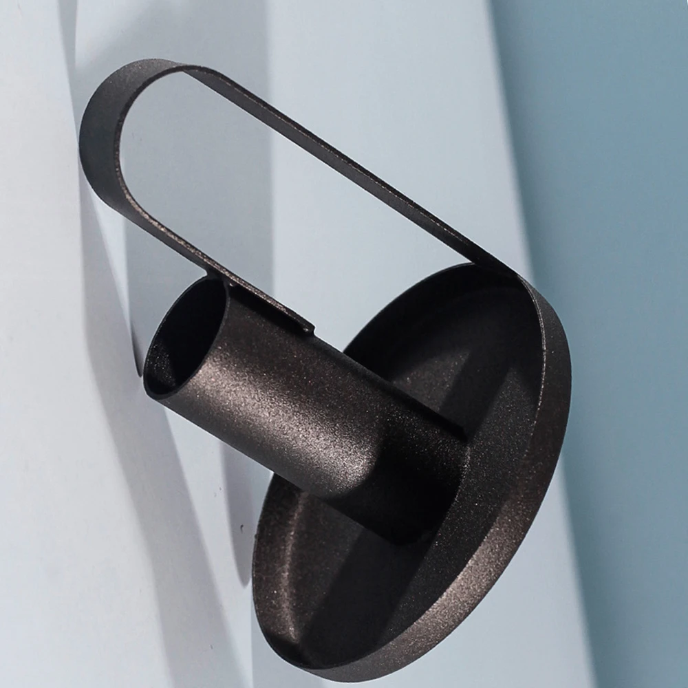 Новый железный черный подсвечник скандинавский простой стиль кованая стойка для