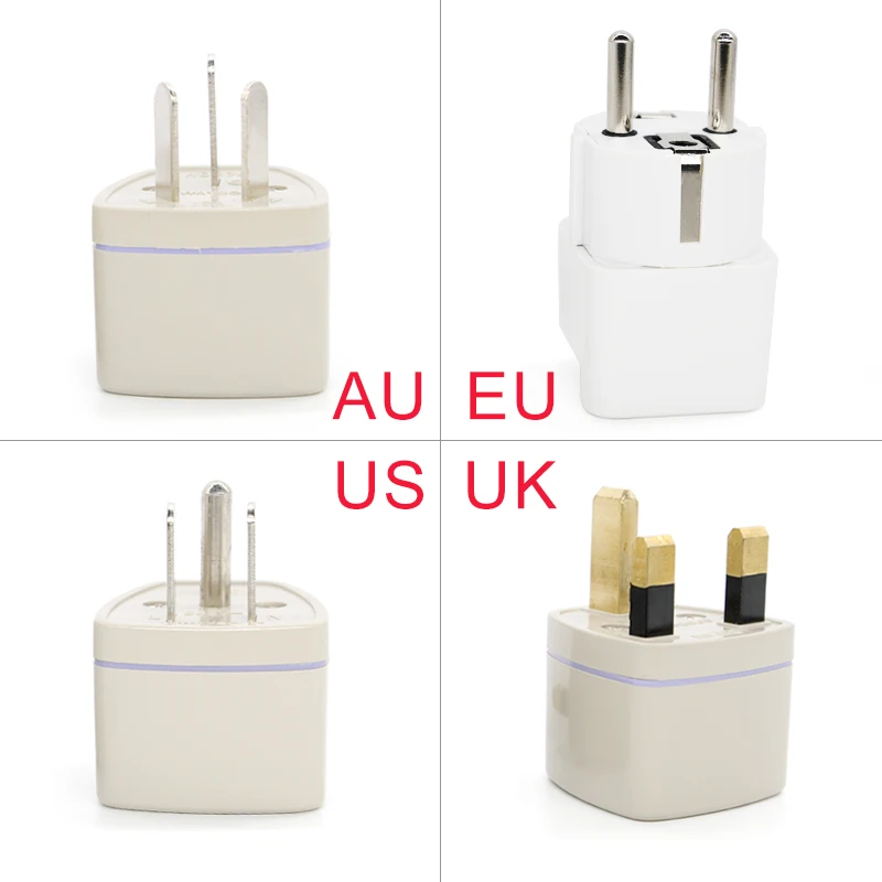 

1PC Universal Changeover plug UK US AU to EU AC Power Socket Plug Multi-function Travel Charger Adapter Converter Outlet Adaptor