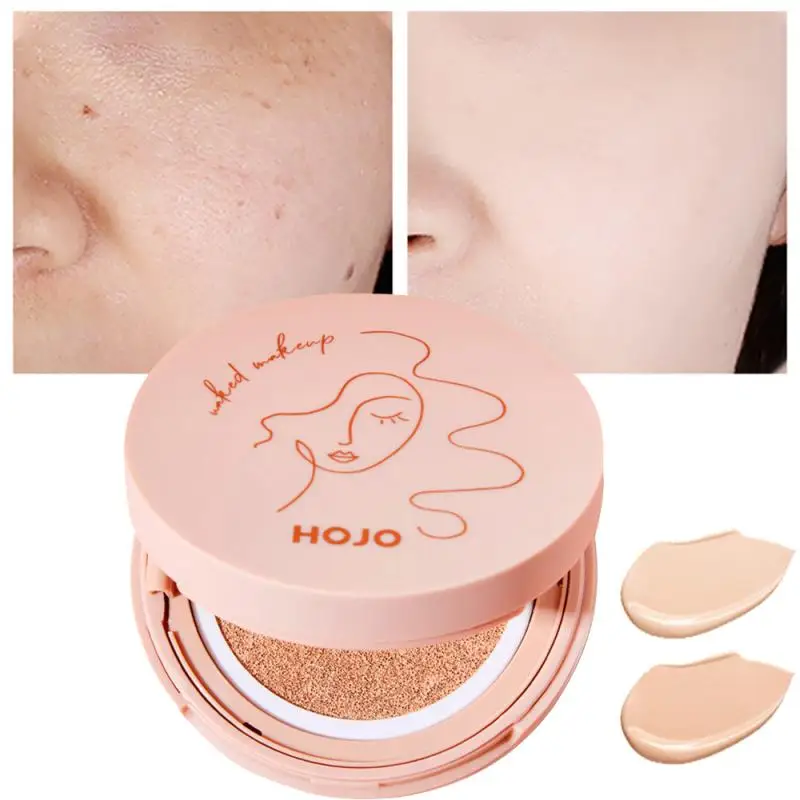 

1PC BB Air Cushion Foundation Concealer Whitening Natural Makeup Control Oil Not Greasy Cosmetics Brighten Face Base Tone