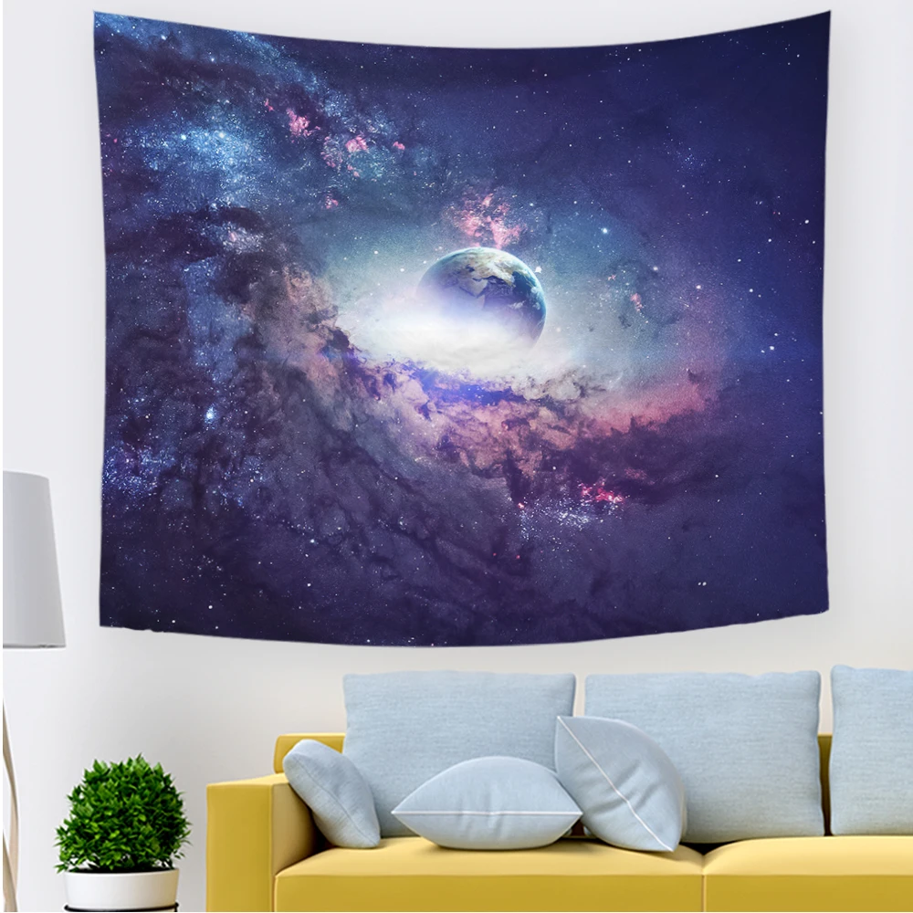 

Planet Earth Galaxy Tapestry Planet Universe Starry Sky Tapestry Wall Hanging Cosmic Space Tapestry For Bedroom Living Room Deco