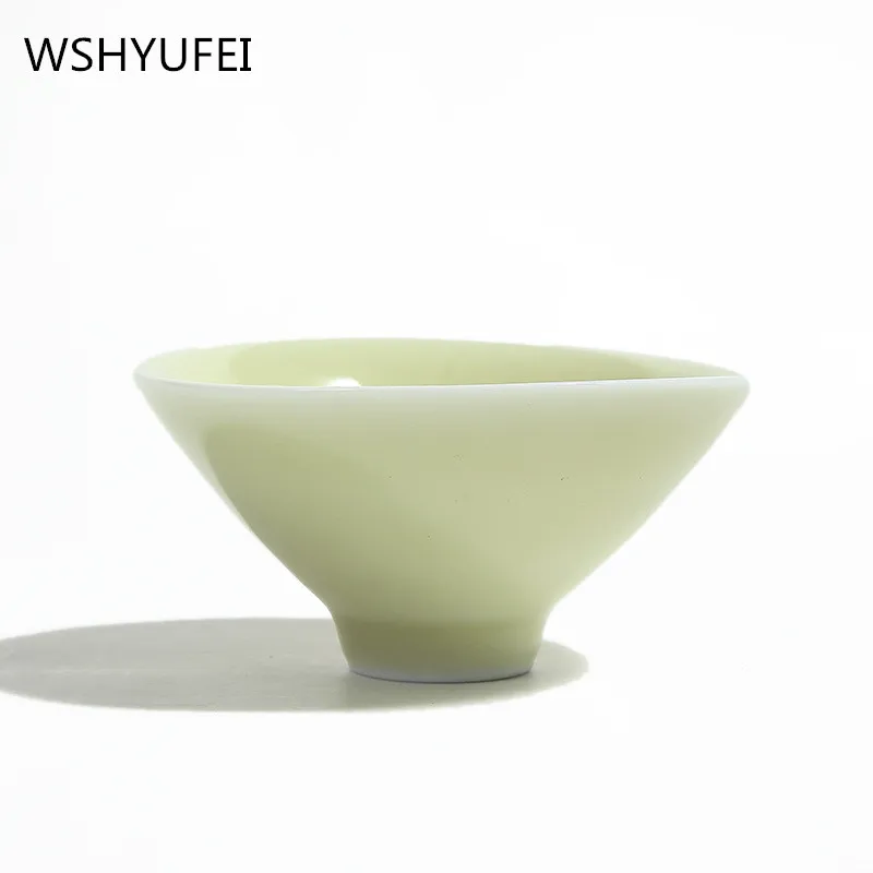 2 шт./лот, чайный набор celadon, чашки кунг-фу, высокое качество, керамическая чашка, современный простой чайный набор, емкость 50 мл, керамическая чашка - Цвет: E