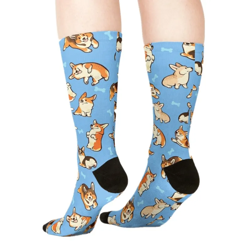 

2021 Women's socks kawaii Rainbow Jellyfish Printed Socks Woman harajuku Happy Funny Novelty cute girl gift Socks for women