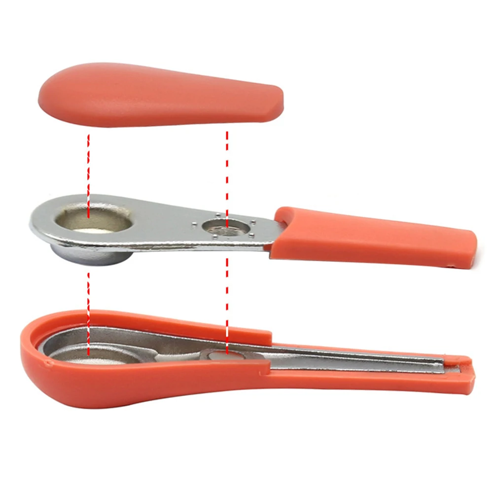 Металлическая ложка для курения из силикона портативная Магнитная