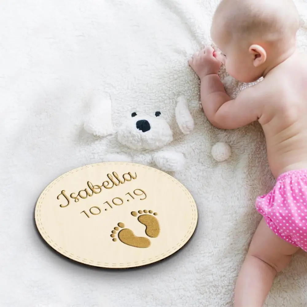 

Персонализированные карточки для новорожденных, памятный подарок для новорожденных, мамы, реквизит для фотографий, подарок для внука, Детская фотография