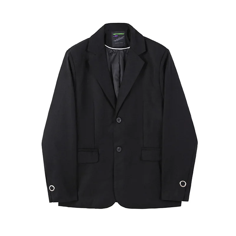 

Small suit is handsome joker round buckle slim coat of British contracted autumn suit jacket leisure