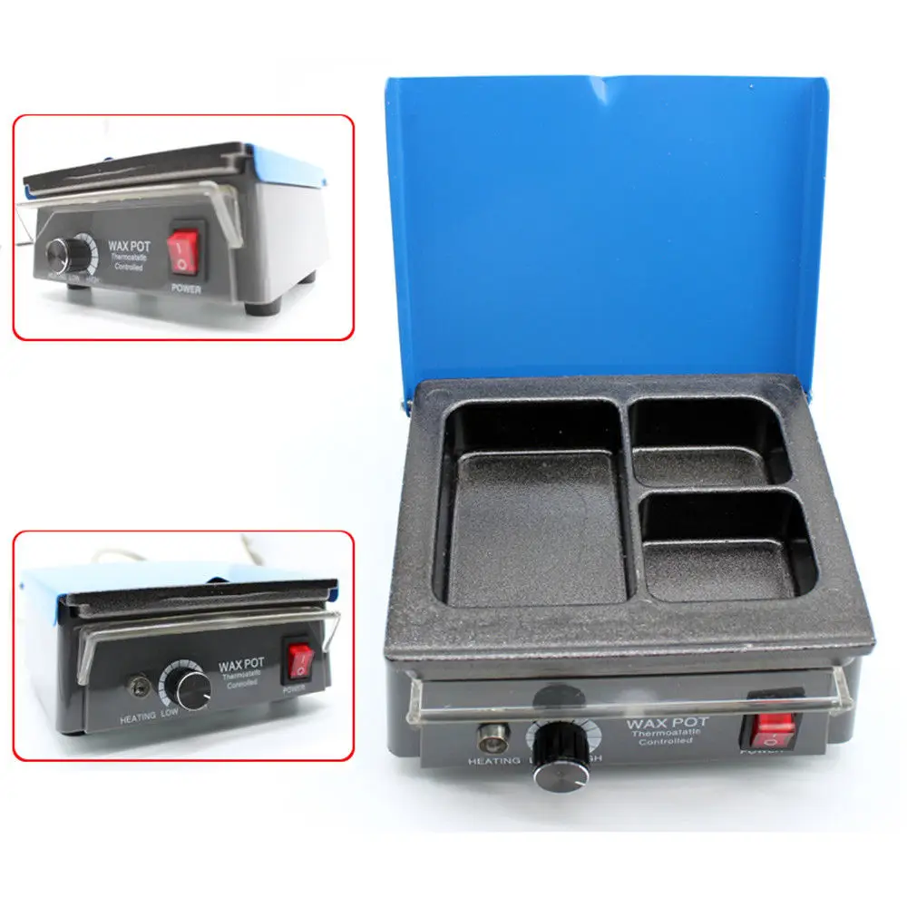 

Hot Dental Lab Digital 3-Well Analog Wax Heater Pot Melter Dipping Pot Melting