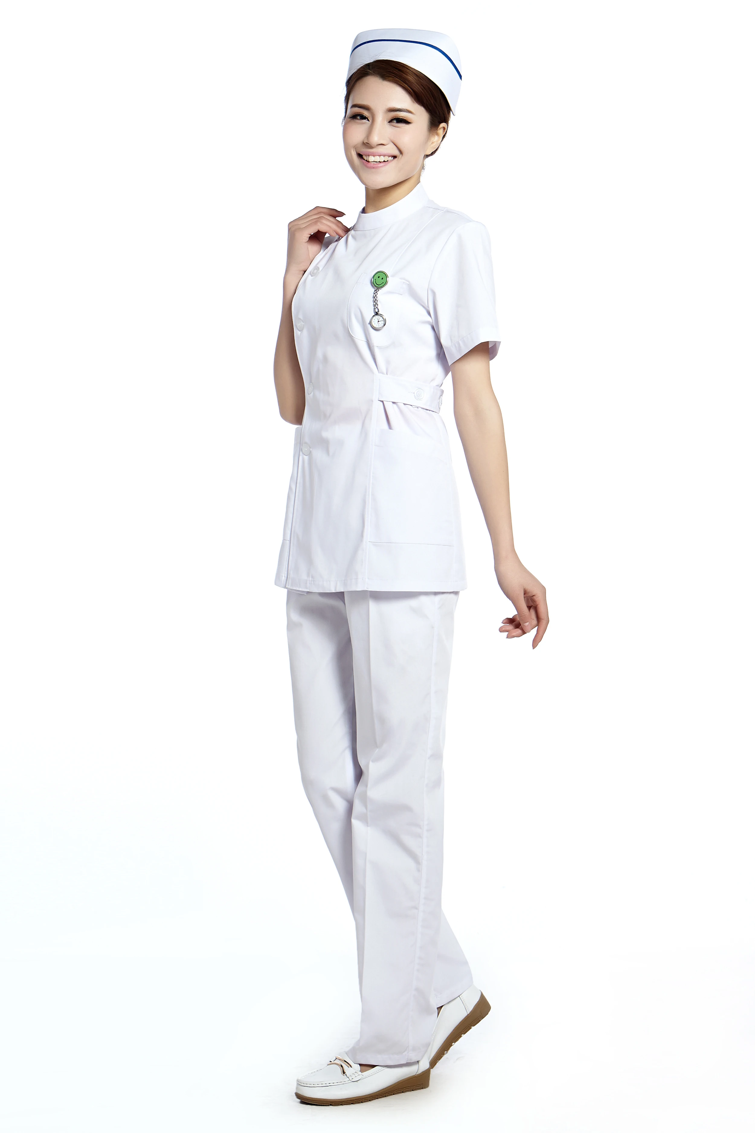 Белая форма медсестры tunis брюки комплект спецодежды больничная медицинская для