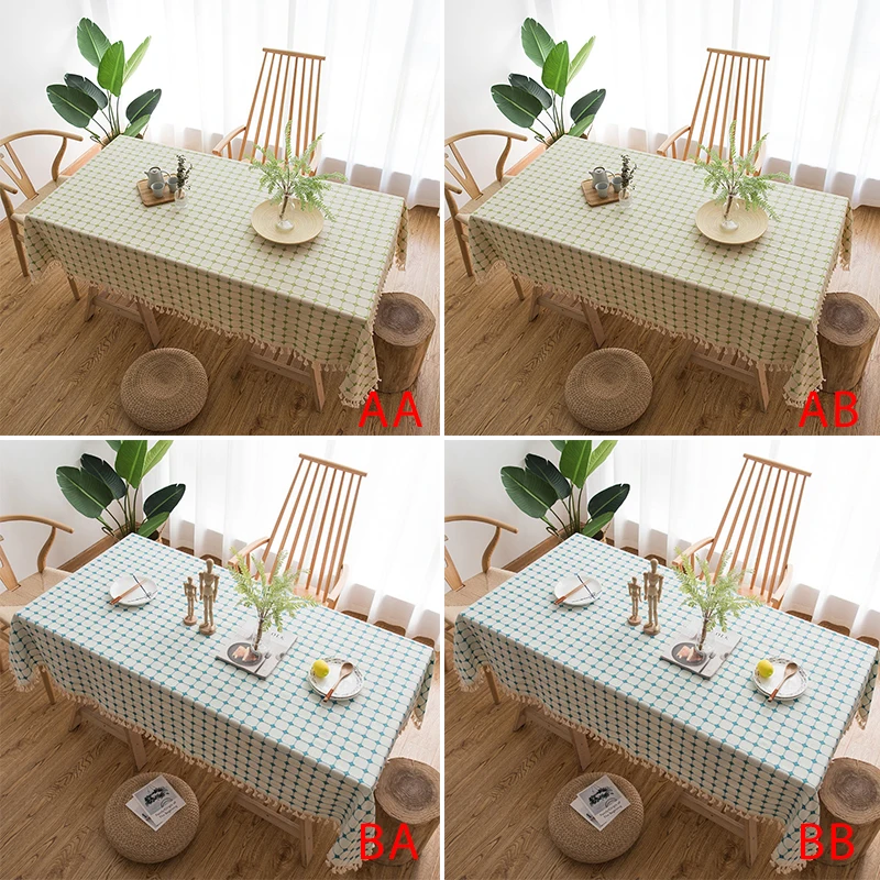 

Tablecloth Waterproof Oil-Proof Rectangular Table Mat Kitchen Dining Room Decor Table Cloth for Outdoor Picnic
