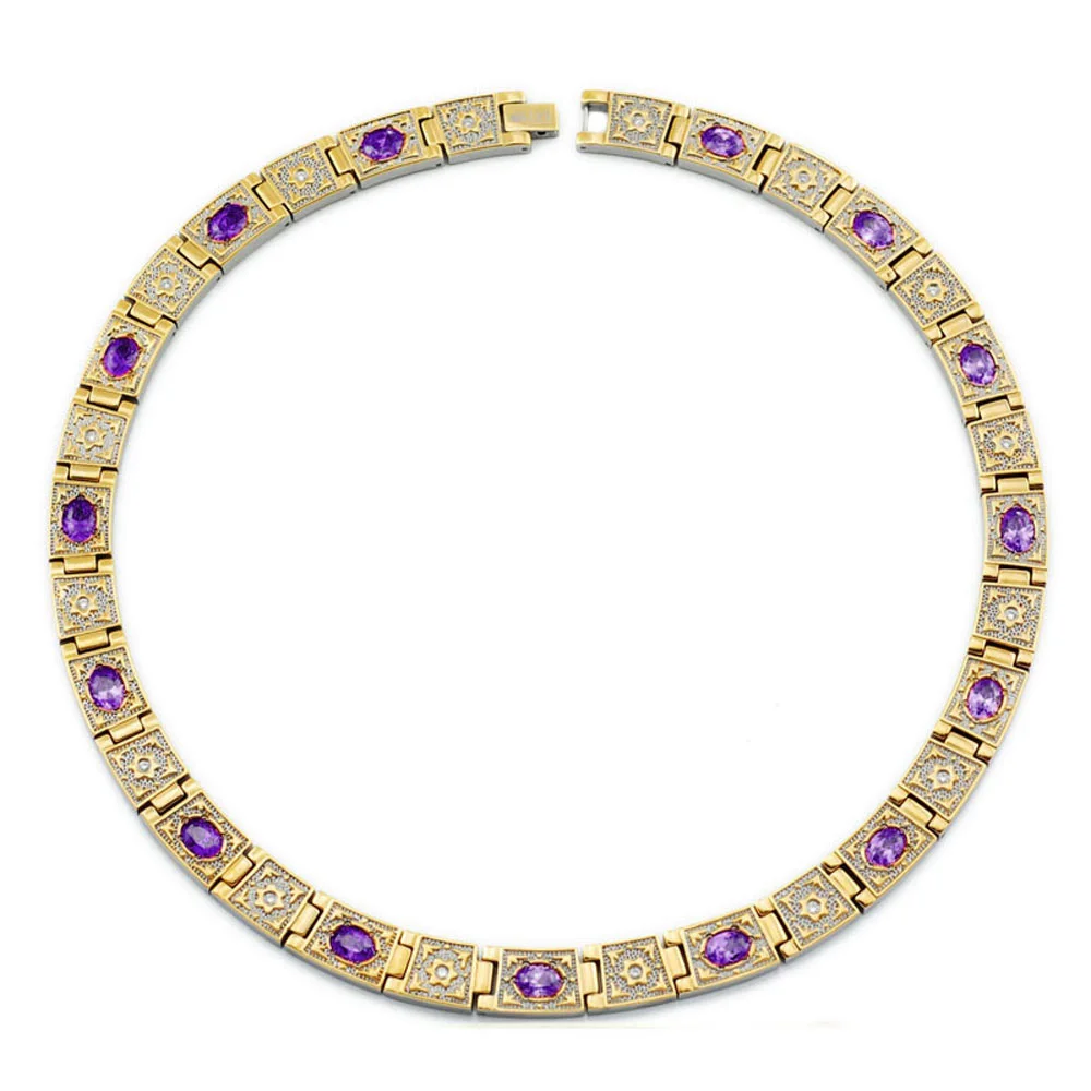 Wollet золотые украшения Титан браслет Цепочки и ожерелья женские мужские германий